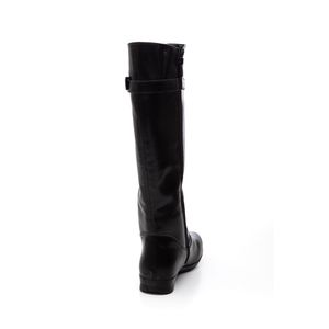 Bota Mooncity Cano Longo Feminina Salto Baixo 71144 Preto