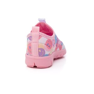 Tênis Novopé Super Flex Infantil Menina Smile Slip On 1000127 Rosa