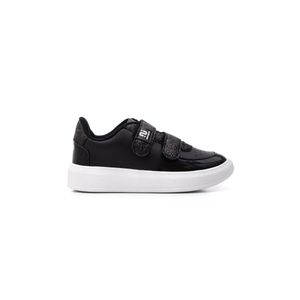 Tênis Novope Casual Juvenil Menina Velcro Glitter 98001012-3575j Preto