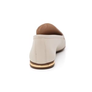 Sapato Loucos E Santos Mocassim  Feminino Couro L19704001 Off-White