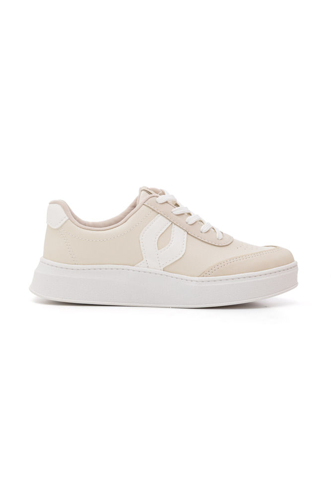 Tênis Mississippi Casual Feminino Flat Form Mc912-01 Off-White