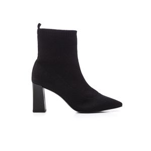Bota Loucos E Santos Salto Flare Feminina Knit L20155003 Preto