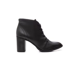 Bota Loucos E Santos Salto Bloco Feminina Couro L10255008 Preto