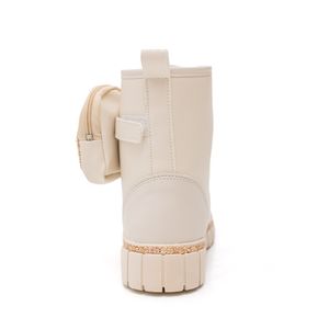 Bota Nilqi Coturno Sophia Bolsinha Infantil Menina Cano Médio 1510.6.19 Off-White
