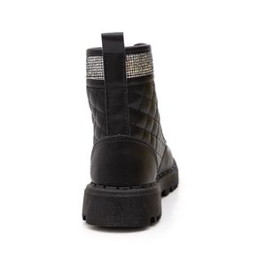 Bota Nilqi Coturno Juvenil Menina Cano Médio 1650.09.01 Preto