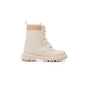 Bota Nilqi Coturno Juvenil Menina Cano Médio 1650.09.19 Off-White