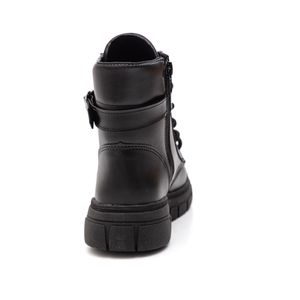Bota Doce Pé Coturno Juvenil Menina 36030-007 Preto
