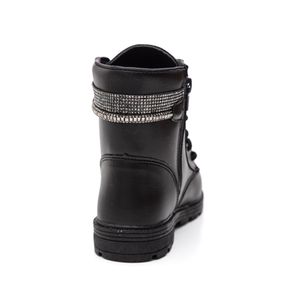Bota Doce Pé Coturno Juvenil Menina 38008-007 Preto