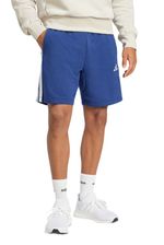 Essential-3-Stripes-French-Terry-Shorts-Masculino-Je6417-Azul