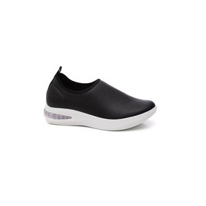 Tênis Piccadilly Softstep Salto Anabela Feminino Joanete 940001 Preto
