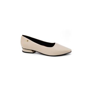 Sapato Piccadilly Maxi Salto Baixo Feminino Conforto 279004 Off-White