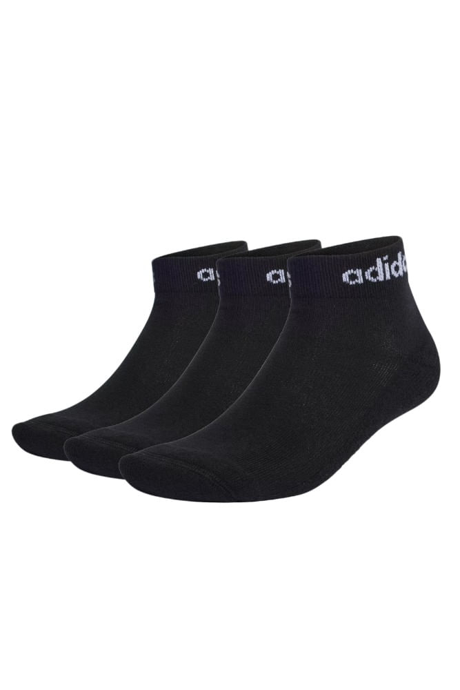 Meias-Finas-Adidas-Linear-Ankle-3-Pares-Ic1305-Preto