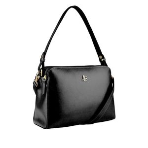 Bolsa Selene Média Linea Bella Feminina Couro 5514 Preto