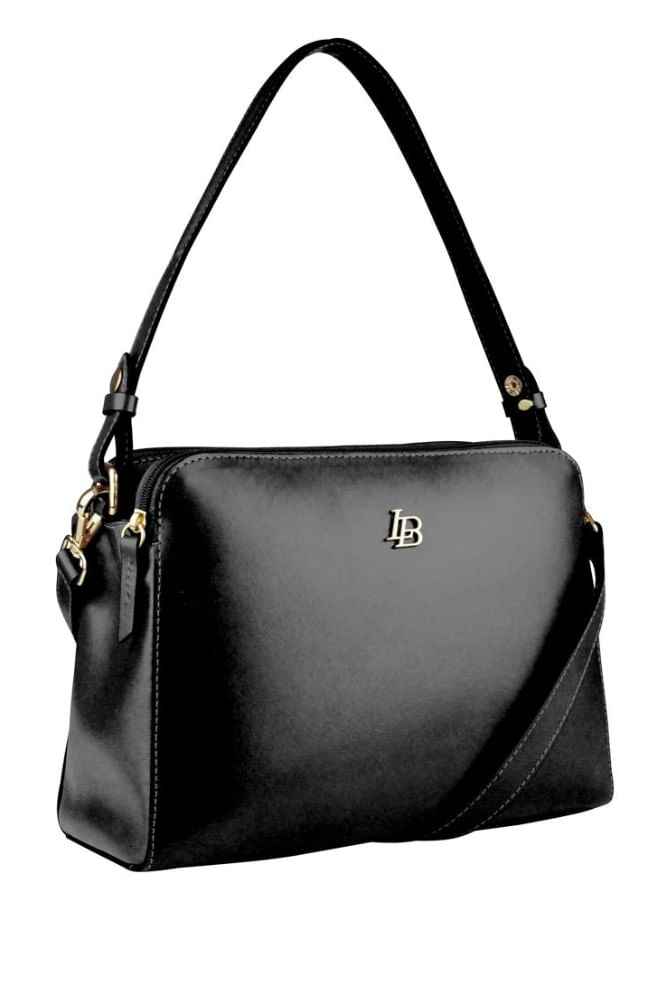 Bolsa-Media-Selene-Linea-Bella-5514-Couro-Legitimo-Preto