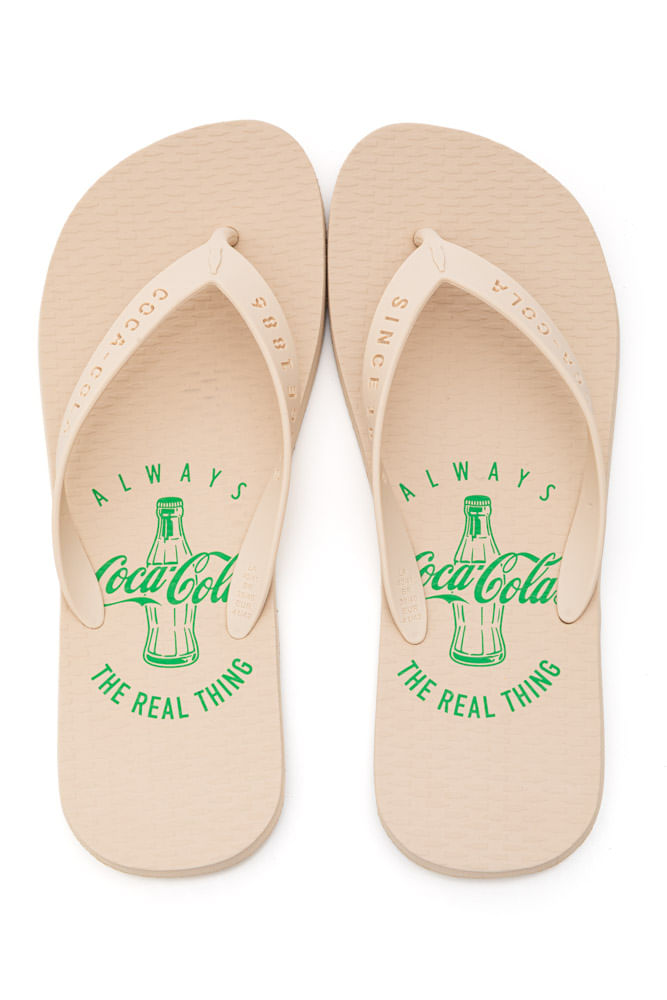 Chinelo Coca-Cola Always Masculino Cc4607 Off-White