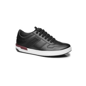 Sapatênis Pgd Microfibra Juvenil Menino Elastico 371308-04 Preto