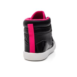 Tênis Camin Cano Alto Infantil Menina Velcro 3202-53 Preto