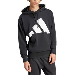 Blusão Adidas Big Logo French Terry Hoodie In6164 Preto