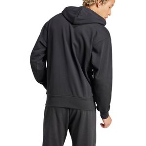Blusão Adidas Big Logo French Terry Hoodie In6164 Preto