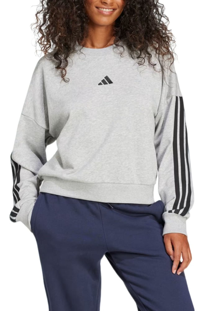 Moletinho-Adidas-Essentials-Tres-Listras-Feminino-Jd5289-Cinza
