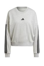 Moletinho-Adidas-Essentials-Tres-Listras-Feminino-Jd5289-Cinza