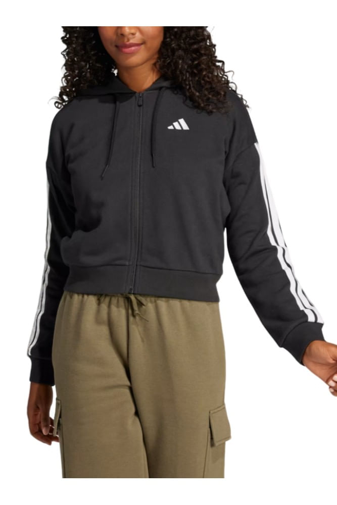 Moletinho-Adidas-Capuz-Ziper-Essentials-Tres-Listras-Je0052-Preto