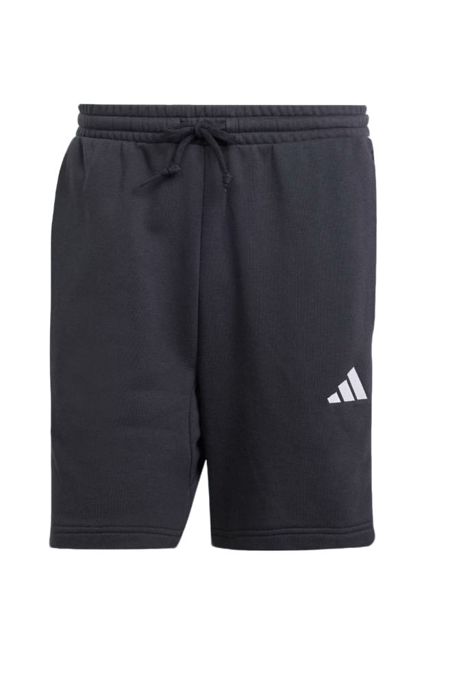 Essential-3-Stripes-French-Terry-Shorts-Masculino-Je6414-Preto