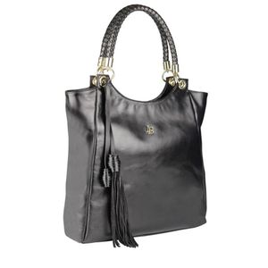 Bolsa Linea Bella Grande Feminina Rebecca Em Couro 5413 Preto