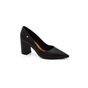 Sapato Bebecê Scarpin Feminino Salto Alto Bloco T7021-218 Preto