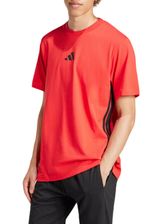 Camiseta-Adidas-Malha-Essentials-Tres-Listras-Je6386-Vermelho