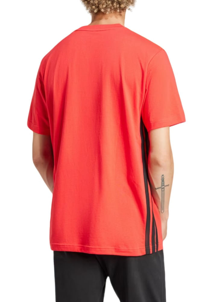 Camiseta-Adidas-Malha-Essentials-Tres-Listras-Je6386-Vermelho