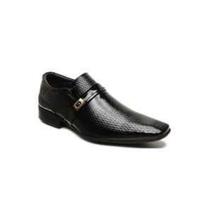 Sapato Social Jota Pe Em Couro Masculino Air 74962-Rvz00s Preto