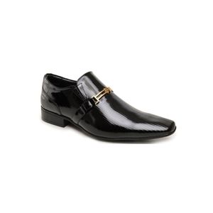Sapato Social Jota Pe Em Couro Masculino Air 74938-Lin00s Preto