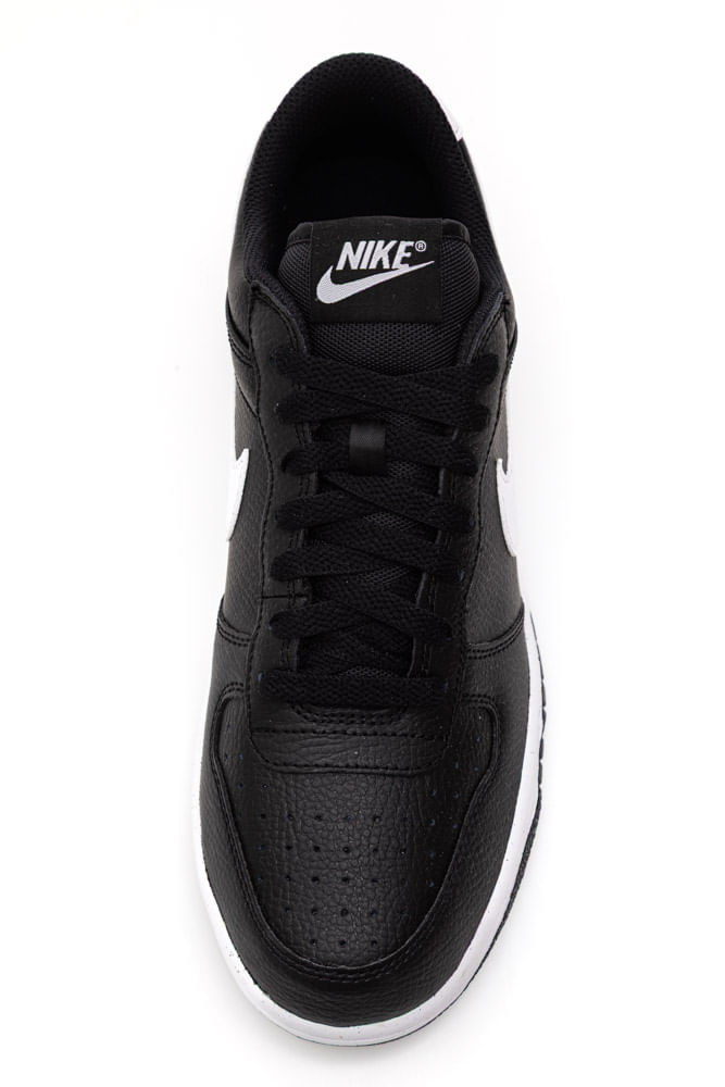 Tênis Nike Big Low Masculino Casual Em Couro 355152-016 Preto