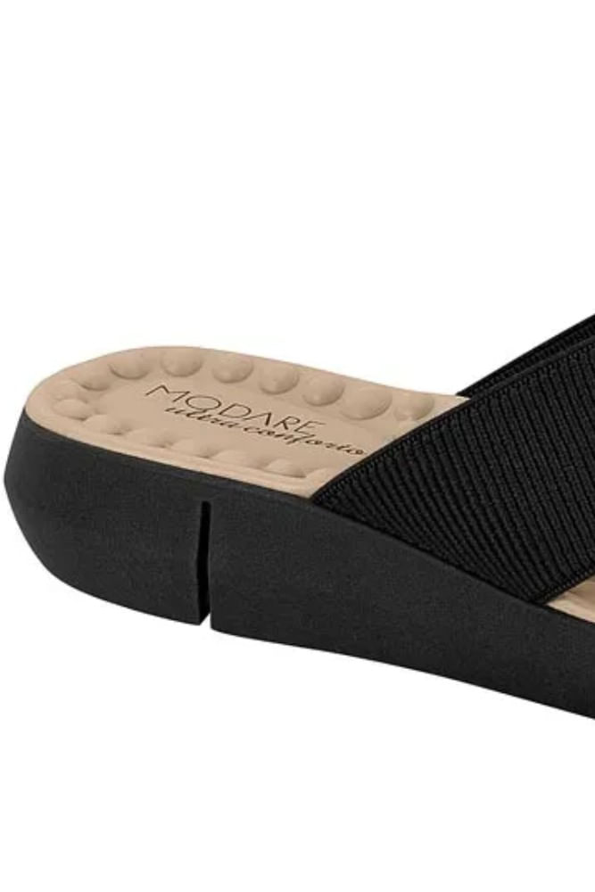 Chinelo-Modare-Ultra-Conforto-Feminino-Reflex-Sense-Elastico-7142.101-Preto