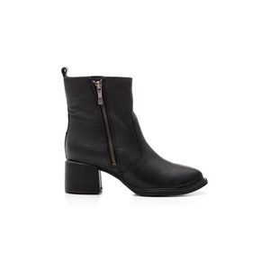 Bota Bottero Cano Curto Feminina Couro 371101 Preto
