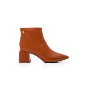 Bota Bottero Cano Curto Feminina Couro 362101 Caramelo