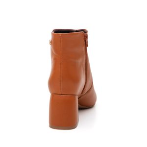 Bota Bottero Cano Curto Feminina Couro 362101 Caramelo
