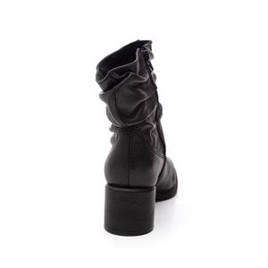 Bota Bottero Cano Médio Slouchy Feminina Couro 371104 Preto