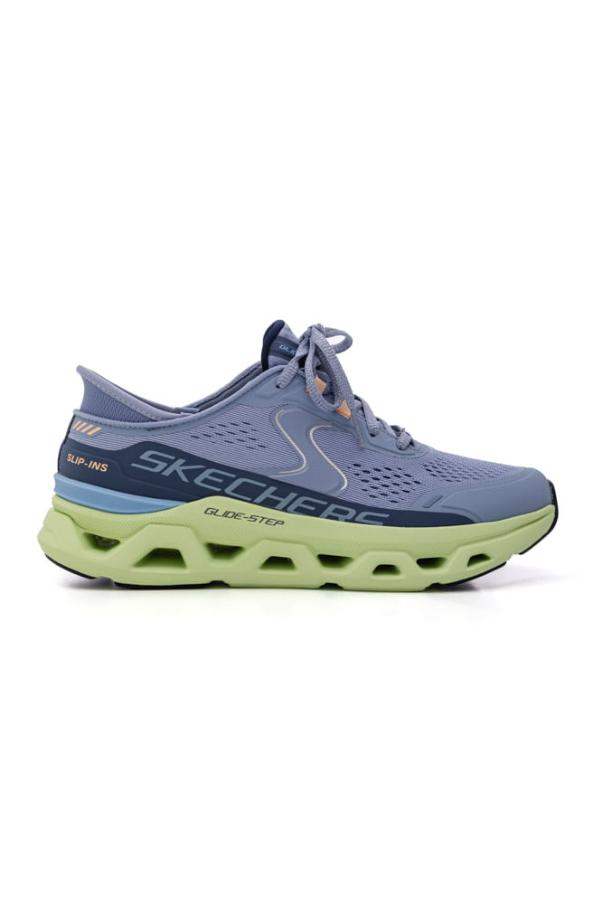 Tênis Skechers Glide-Step Atlus Corrida Feminino 150510-Blmt Azul