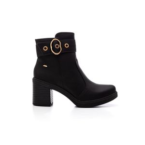 Bota Dakota De Cano Curto Feminina Salto Bloco G9881-01 Preto