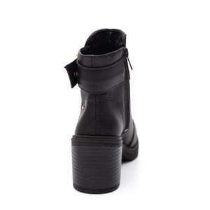 Bota Dakota De Cano Curto Feminina Salto Bloco G9881-01 Preto