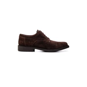 Sapato Calprado de Camurça Masculino Cadarço 010  Marrom