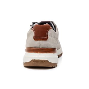Tênis Casual Pegada Masculino Em Couro Essentials 111603-08 Off-White