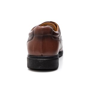 Sapato Social Calprado  Masculino Em Couro 3209 Castanho