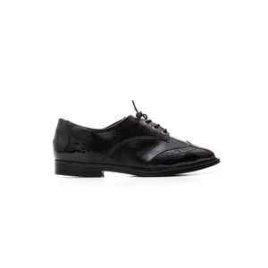 Sapato Bebecê Oxford Feminino Com Verniz T1610-045 Preto