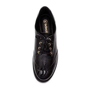 Sapato Bebecê Oxford Feminino Com Verniz T1610-045 Preto