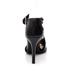 Sapato Bebecê Scarpin Feminino Salto Fino Verniz T9430-252 Preto