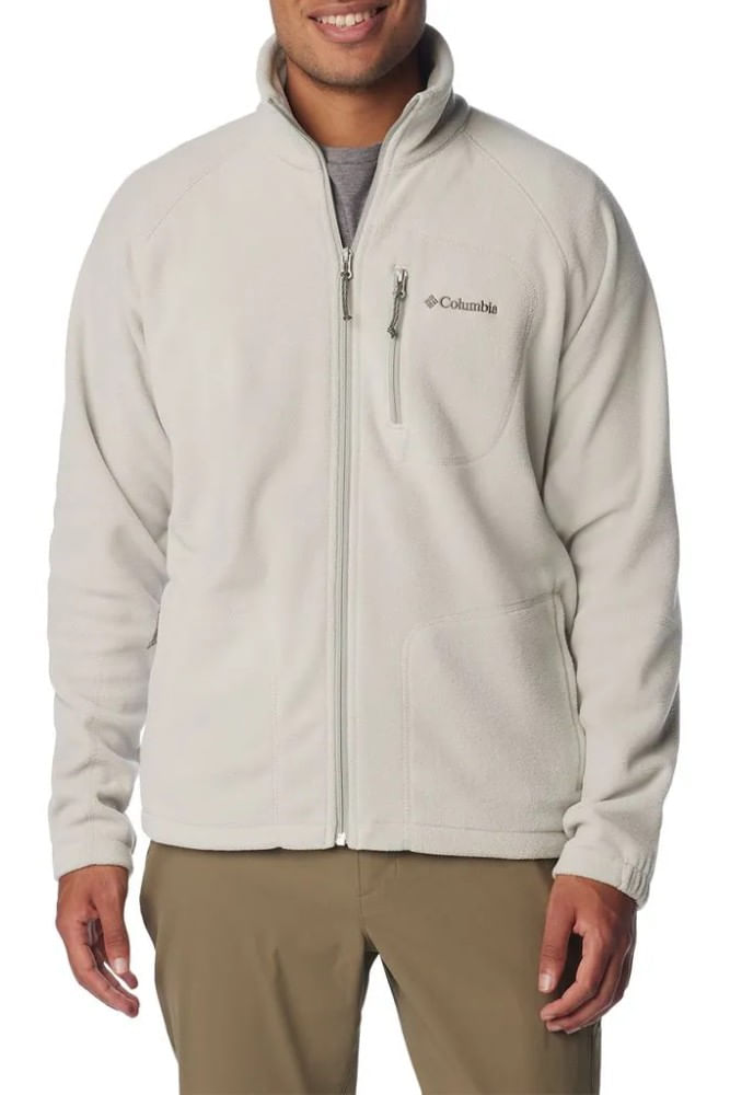 Jaqueta-Fleece-Columbia-Masculina-Fast-Trek-Ii---1420421-Off-White