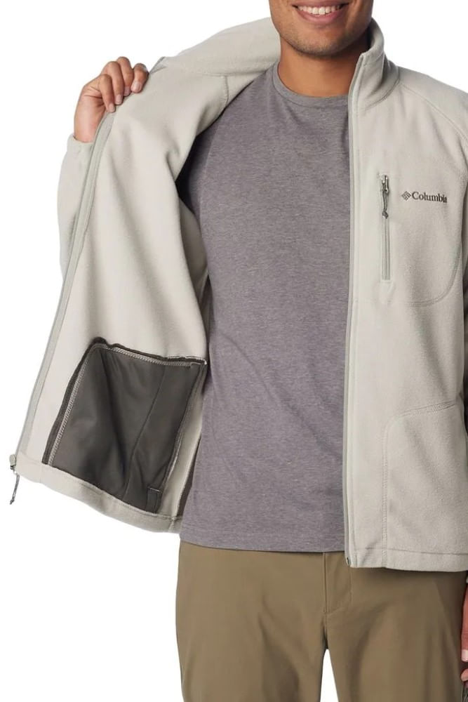 Jaqueta-Fleece-Columbia-Masculina-Fast-Trek-Ii---1420421-Off-White